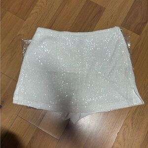 Express Elegant Sequin Women's Skort
